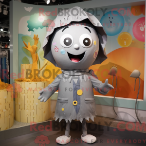 Gray Juggle mascot costume...