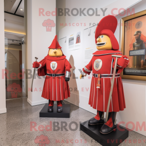 Red Swiss Guard mascot...