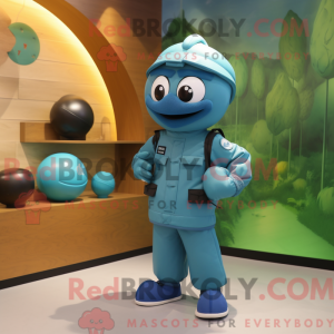 Teal Grenade Maskottchen...