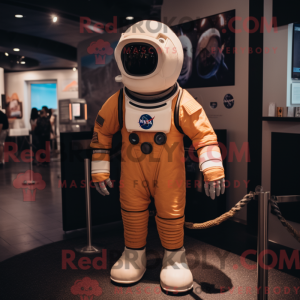 Beige Astronaut mascot...