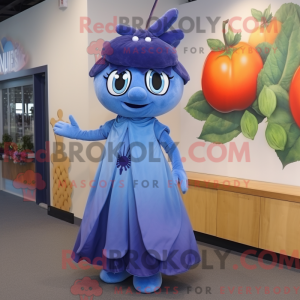Blue Plum mascottekostuum...