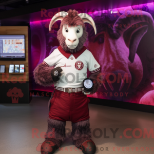 Maroon Goat maskot...