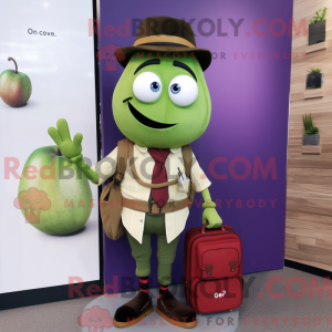 Olive Plum maskot kostume...