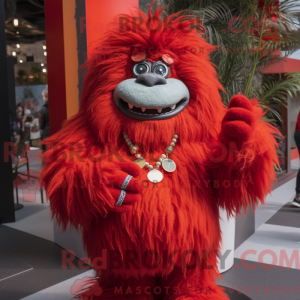 Costume de mascotte de yéti...