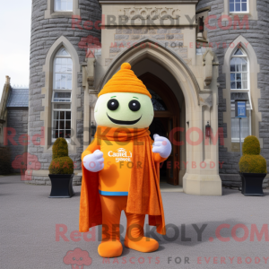 Orange Irish Castle maskot...