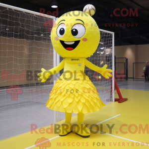 Lemon Yellow Volleyball Net...