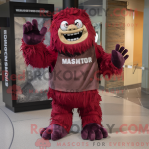 Máscara marrom de Frankenstein máscara de kostymekarakter com bukse e skjerf - Mascotes de Frankenstein - RedBrokoly.com