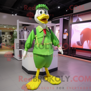 Lime Green Geese mascot...
