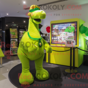 Lime Green Camel mascot...
