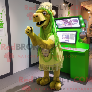 Lime Green Camel mascot...