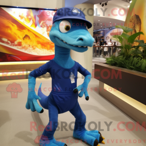 Postava maskota modrého...