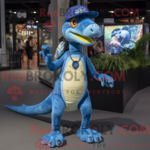 Blue Coelophysis mascot...