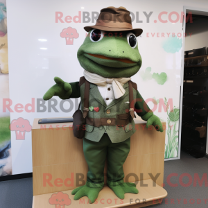 Kikker mascotte kostuum...