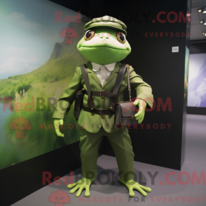Kikker mascotte kostuum...