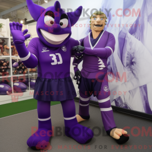 Lilla Stilt Walker maskot...