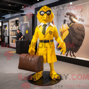 Máscara de Yellow Hawk com...