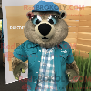 Postava maskota Teal Marmot...