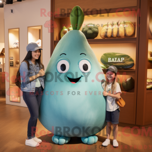 Teal Pear Maskottchen...