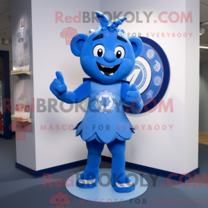 Blue Devil-maskotdraktfigur...