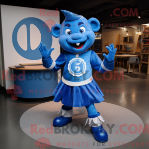 Blue Devil maskot kostume...