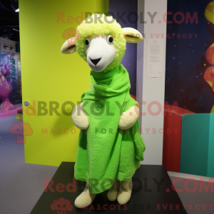 Lime Green Sheep máscara de...