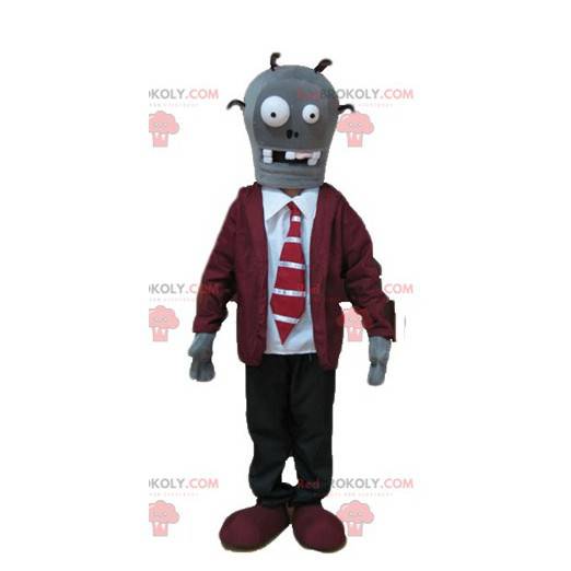 Udød skeletmaskot i dragt og slips - Redbrokoly.com
