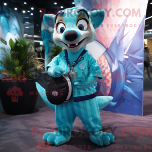 Cyan Thylacosmilus maskot...