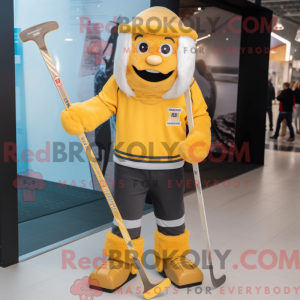Gold Ice Hockey...