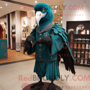 Teal Vulture Maskottchen...