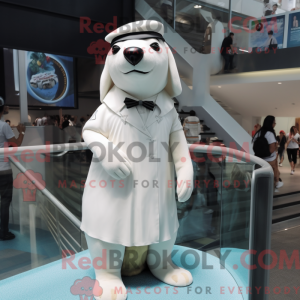White Seal-mascottekostuum...