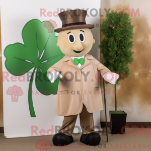 Tan Four Leaf Clover...