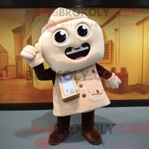 Cream Phone maskot kostume...