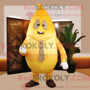 Gold Mango maskot drakt...