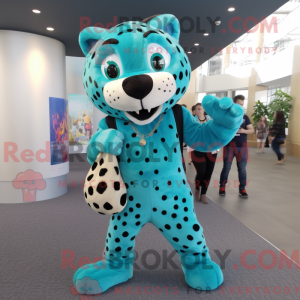 Disfraz de mascota Cheetah...