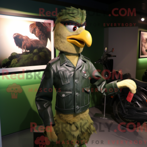 Forest Green Hens mascot...
