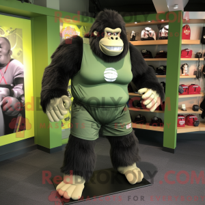 Olive Gorilla Maskottchen...