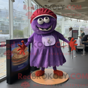 Purple Crab Cakes maskot...