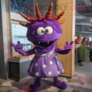 Purple Crab Cakes maskot...