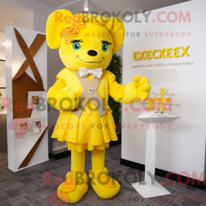 Gul Celtic Cross maskot...