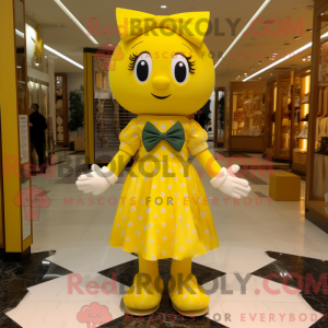 Gul Celtic Cross maskot...