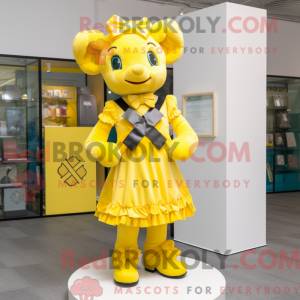 Gul Celtic Cross maskot...
