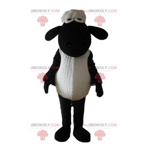Berühmtes Schaf-Shaun-Maskottchen der Schwarzweiss-Karikatur -