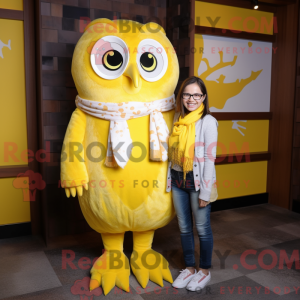 Citrongul ugle maskot...