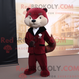 Maroon Marten maskot...