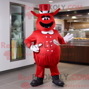 Red Steak maskot...