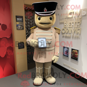 Beige mascottekostuum van...