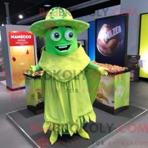 Postava maskota Lime Green...