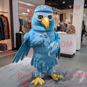 Postava maskota Sky Blue...