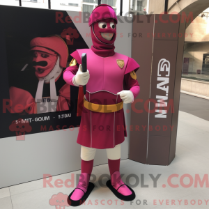 Pink Swiss Guard maskot...