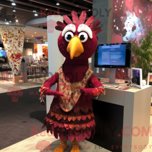 Maroon Turkije mascotte...